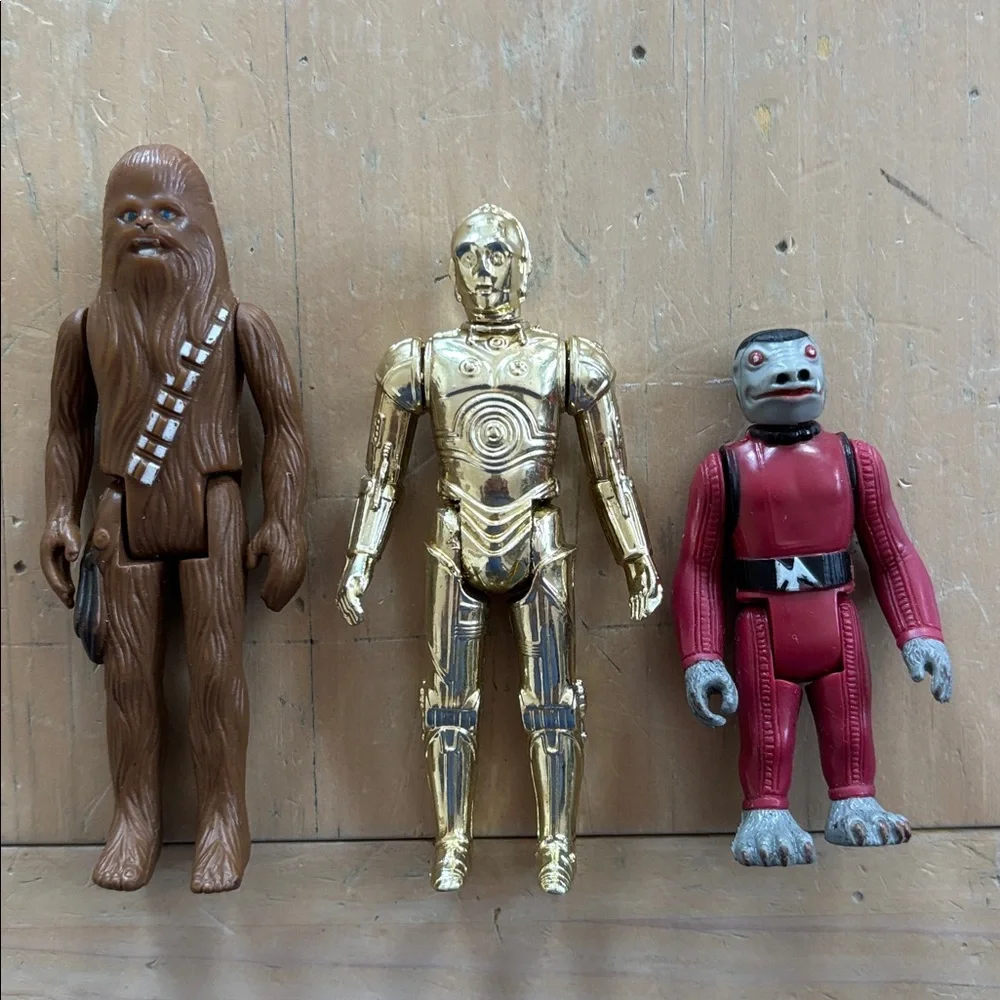 Vintage Star Wars Chewbacca and C-3PO